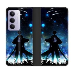 Housse cuir portefeuille Pour Xiaomi Redmi 15 5G Manga Attaque Titans Levi