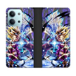 Housse cuir portefeuille Pour Xiaomi Redmi 15C 4G Manga Dragon Ball Sangohan Duo