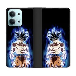 Housse cuir portefeuille Pour Xiaomi Redmi 15C 4G Manga Dragon Ball Sangoku Noir