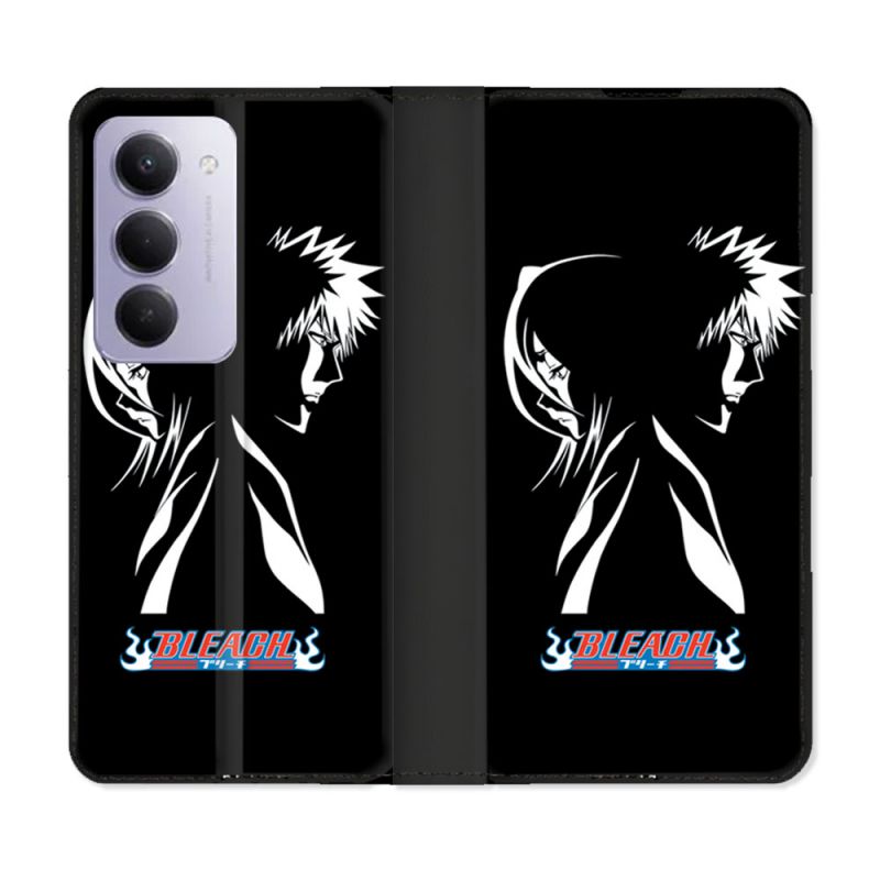 Housse cuir portefeuille Pour Xiaomi Redmi 15 5G Manga Bleach Duo