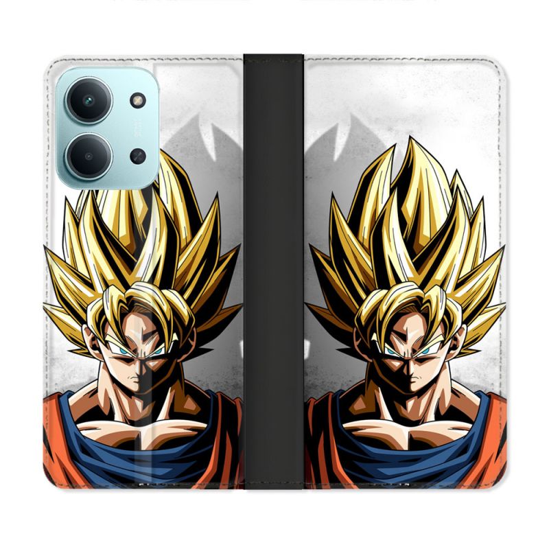 Housse cuir portefeuille Pour Xiaomi Redmi 15C 4G Manga Dragon Ball Sangoku Portrait