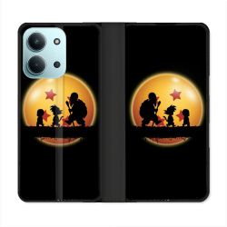 Housse cuir portefeuille Pour Xiaomi Redmi 15C 4G Manga Dragon Ball Vintage