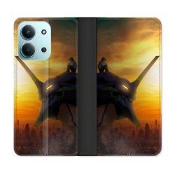 Housse cuir portefeuille Pour Xiaomi Redmi 15C 4G Manga Evangelion