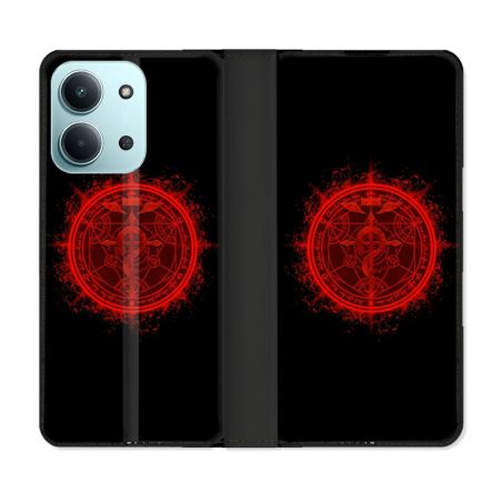 Housse cuir portefeuille Pour Xiaomi Redmi 15C 4G Manga Fullmetal Alchemist Logo