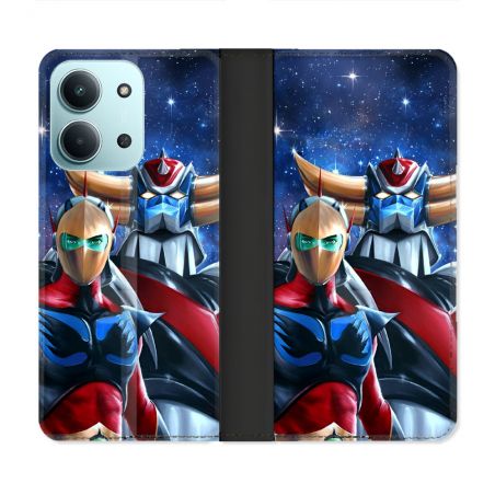 Housse cuir portefeuille Pour Xiaomi Redmi 15C 4G Manga Goldorak