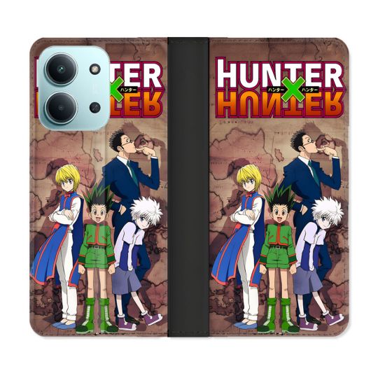 Housse cuir portefeuille Pour Xiaomi Redmi 15C 4G Manga Hunter X Hunter Vintage