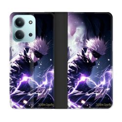 Housse cuir portefeuille Pour Xiaomi Redmi 15C 4G Manga Jujutsu Kaisen Gojo Saturo