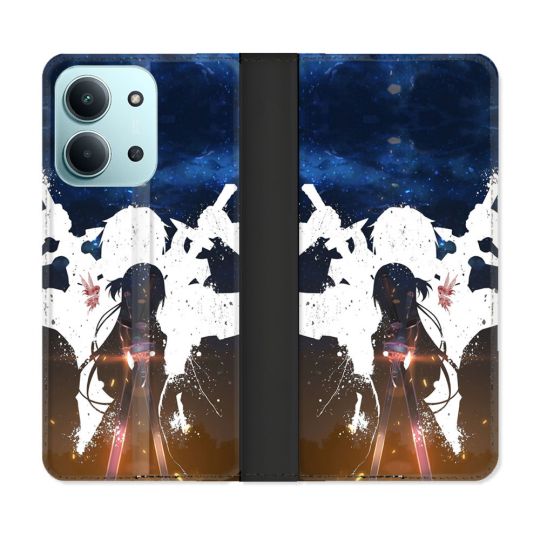 Housse cuir portefeuille Pour Xiaomi Redmi 15C 4G Manga SAO sword Art Online Asuna