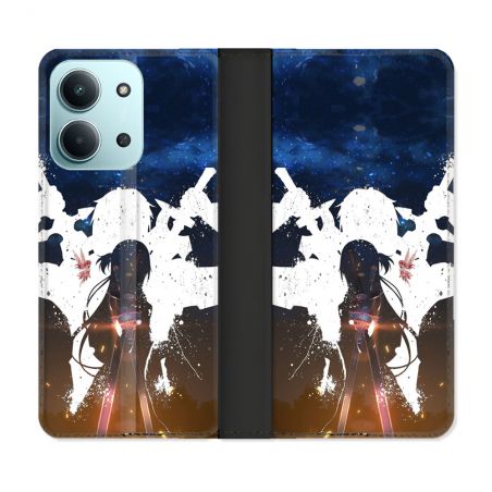 Housse cuir portefeuille Pour Xiaomi Redmi 15C 4G Manga SAO sword Art Online Asuna