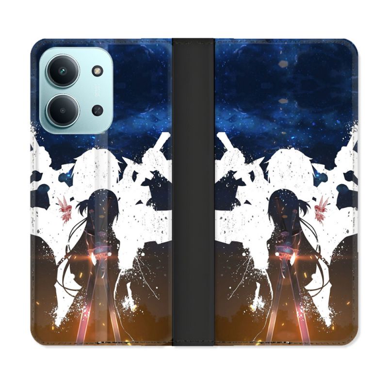 Housse cuir portefeuille Pour Xiaomi Redmi 15C 4G Manga SAO sword Art Online Asuna