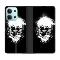 Housse cuir portefeuille Pour Xiaomi Redmi 15C 4G Manga Tokyo Ghoul Kaneki Tag