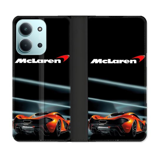 Housse cuir portefeuille Pour Xiaomi Redmi 15C 4G Mc Laren