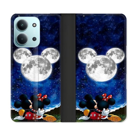 Housse cuir portefeuille Pour Xiaomi Redmi 15C 4G Mickey Minnie
