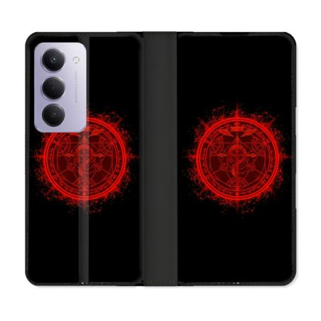 Housse cuir portefeuille Pour Xiaomi Redmi 15 5G Manga Fullmetal Alchemist Logo