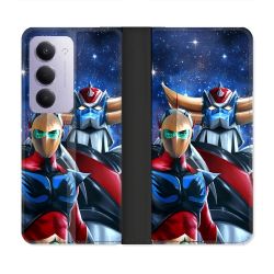 Housse cuir portefeuille Pour Xiaomi Redmi 15 5G Manga Goldorak