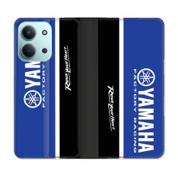 Housse cuir portefeuille Pour Xiaomi Redmi 15C 4G Moto Yamaha