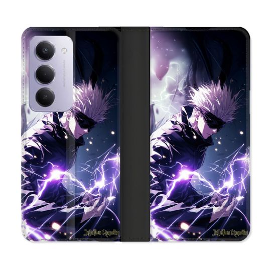 Housse cuir portefeuille Pour Xiaomi Redmi 15 5G Manga Jujutsu Kaisen Gojo Saturo