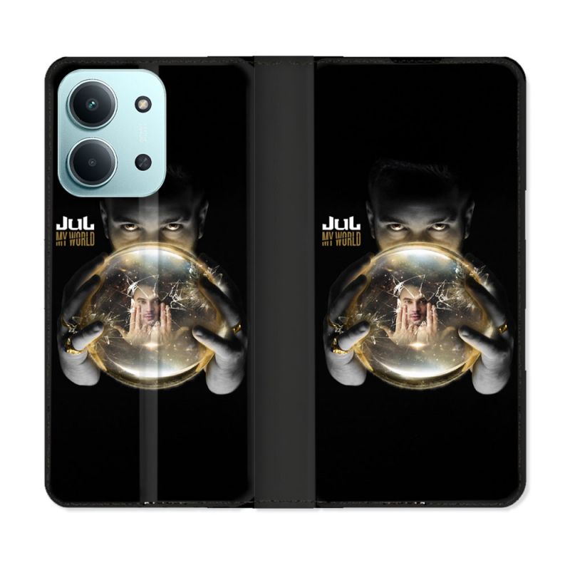 Housse cuir portefeuille Pour Xiaomi Redmi 15C 4G Musique Jul Affiche
