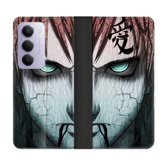 Housse cuir portefeuille Pour Xiaomi Redmi 15 5G Manga Naruto Gaara