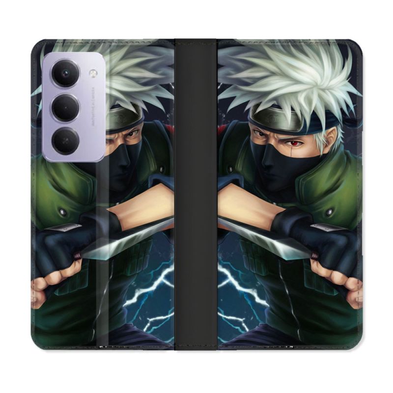 Housse cuir portefeuille Pour Xiaomi Redmi 15 5G Manga Naruto Kakashi