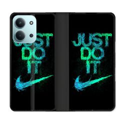 Housse cuir portefeuille Pour Xiaomi Redmi 15C 4G Nike Just Do It