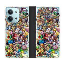 Housse cuir portefeuille Pour Xiaomi Redmi 15C 4G Nintendo