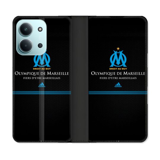 Housse cuir portefeuille Pour Xiaomi Redmi 15C 4G Olympique Marseille OM Fier etre Marseillais