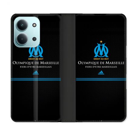 Housse cuir portefeuille Pour Xiaomi Redmi 15C 4G Olympique Marseille OM Fier etre Marseillais