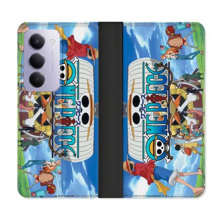 Housse cuir portefeuille Pour Xiaomi Redmi 15 5G Manga One Piece Sunny