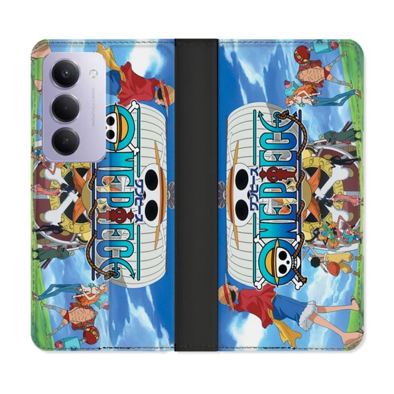 Housse cuir portefeuille Pour Xiaomi Redmi 15 5G Manga One Piece Sunny