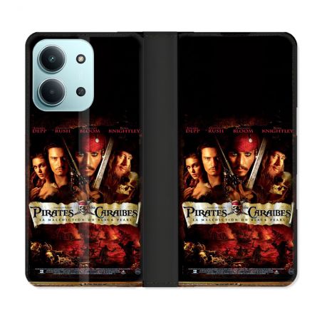 Housse cuir portefeuille Pour Xiaomi Redmi 15C 4G Pirate Des Caraibes
