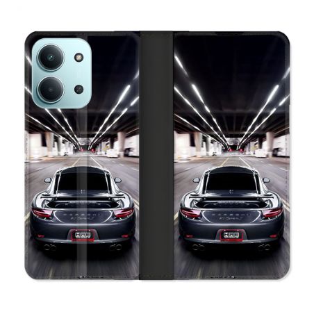 Housse cuir portefeuille Pour Xiaomi Redmi 15C 4G Porsche 911