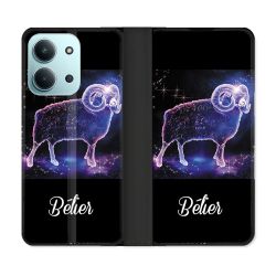 Housse cuir portefeuille Pour Xiaomi Redmi 15C 4G Signe Zodiaque 2 Bélier