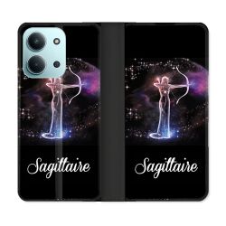 Housse cuir portefeuille Pour Xiaomi Redmi 15C 4G Signe Zodiaque 2 Sagittaire