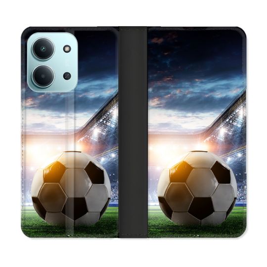 Housse cuir portefeuille Pour Xiaomi Redmi 15C 4G Sport Football Stade