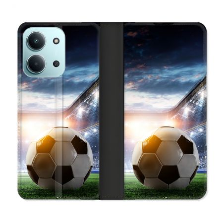Housse cuir portefeuille Pour Xiaomi Redmi 15C 4G Sport Football Stade