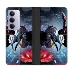 Housse cuir portefeuille Pour Xiaomi Redmi 15 5G Manga Solo Leveling Sung Epee