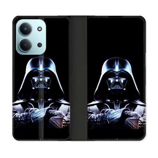 Housse cuir portefeuille Pour Xiaomi Redmi 15C 4G Star Wars - Dark Vador Noir