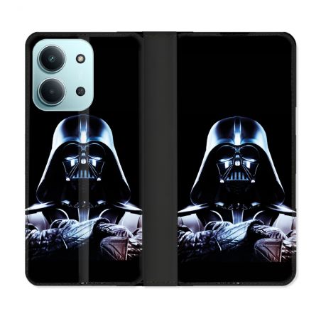 Housse cuir portefeuille Pour Xiaomi Redmi 15C 4G Star Wars - Dark Vador Noir