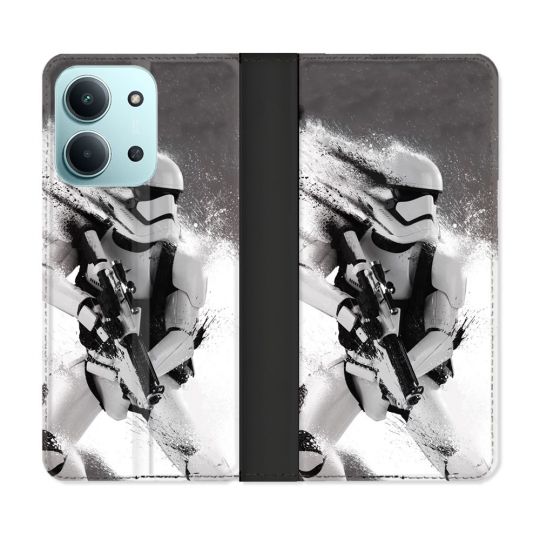 Housse cuir portefeuille Pour Xiaomi Redmi 15C 4G Star Wars - Trooper