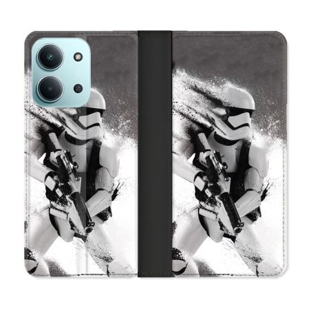 Housse cuir portefeuille Pour Xiaomi Redmi 15C 4G Star Wars - Trooper
