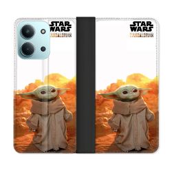Housse cuir portefeuille Pour Xiaomi Redmi 15C 4G Star Wars - Yoda bebe soleil