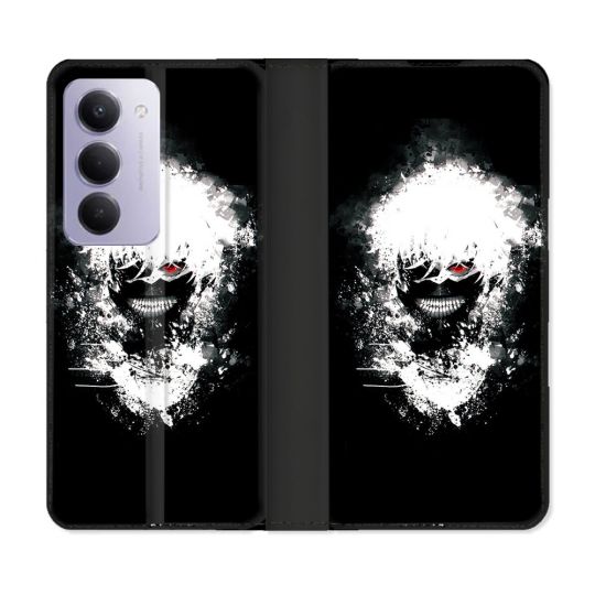 Housse cuir portefeuille Pour Xiaomi Redmi 15 5G Manga Tokyo Ghoul Kaneki Tag