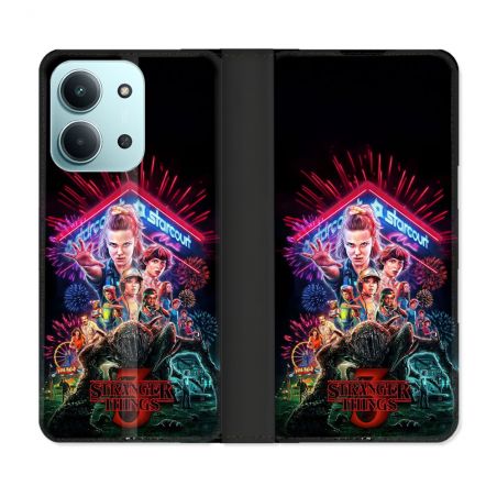 Housse cuir portefeuille Pour Xiaomi Redmi 15C 4G Stranger Things Affiche 3