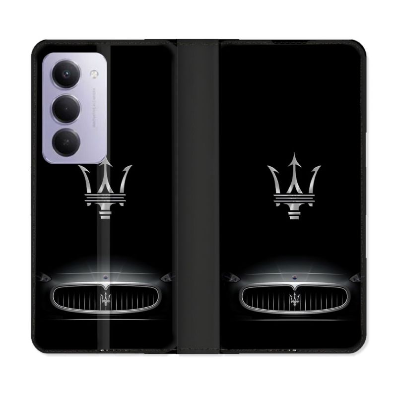 Housse cuir portefeuille Pour Xiaomi Redmi 15 5G Maserati