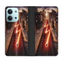 Housse cuir portefeuille Pour Xiaomi Redmi 15C 4G The Flash City