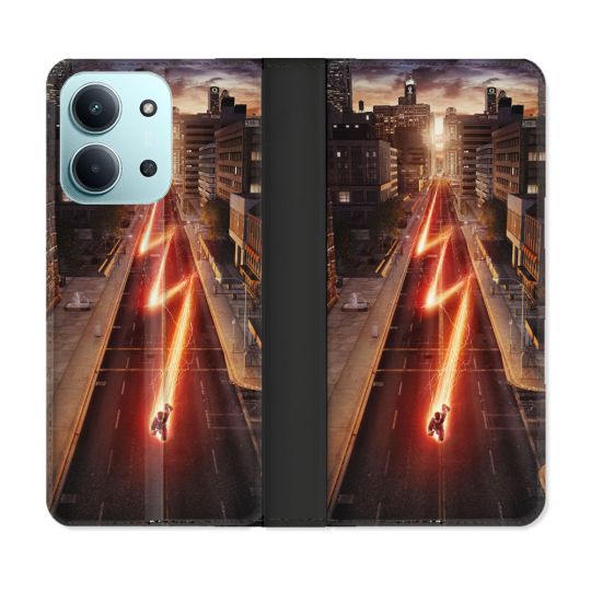Housse cuir portefeuille Pour Xiaomi Redmi 15C 4G The Flash City