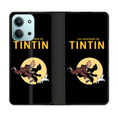 Housse cuir portefeuille Pour Xiaomi Redmi 15C 4G Tintin Classique