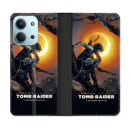 Housse cuir portefeuille Pour Xiaomi Redmi 15C 4G Tomb Raider