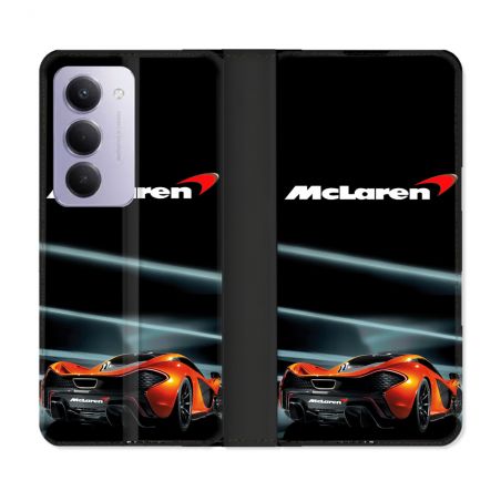 Housse cuir portefeuille Pour Xiaomi Redmi 15 5G Mc Laren